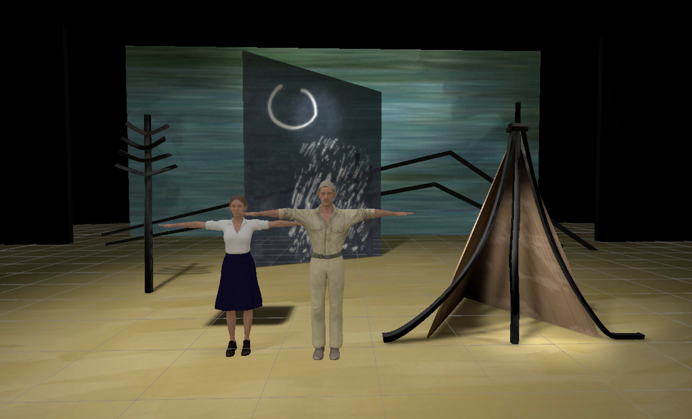 Actors working together in Virtual Rehearsal Rooms